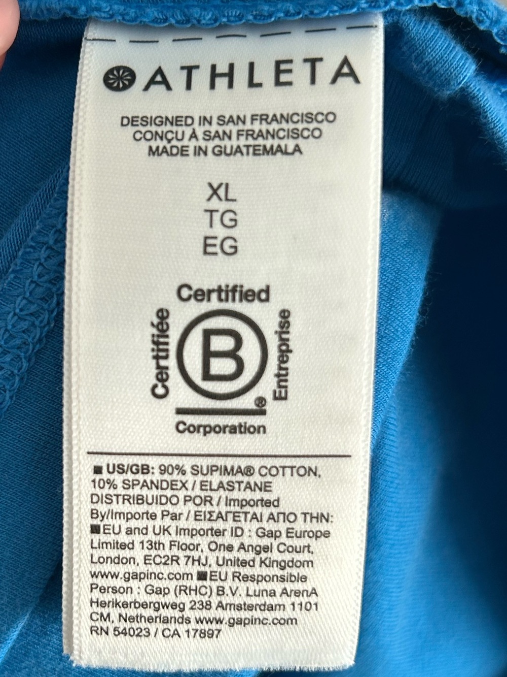 Athleta Bright Blue T-Shirt Dress - Picture 4 of 5